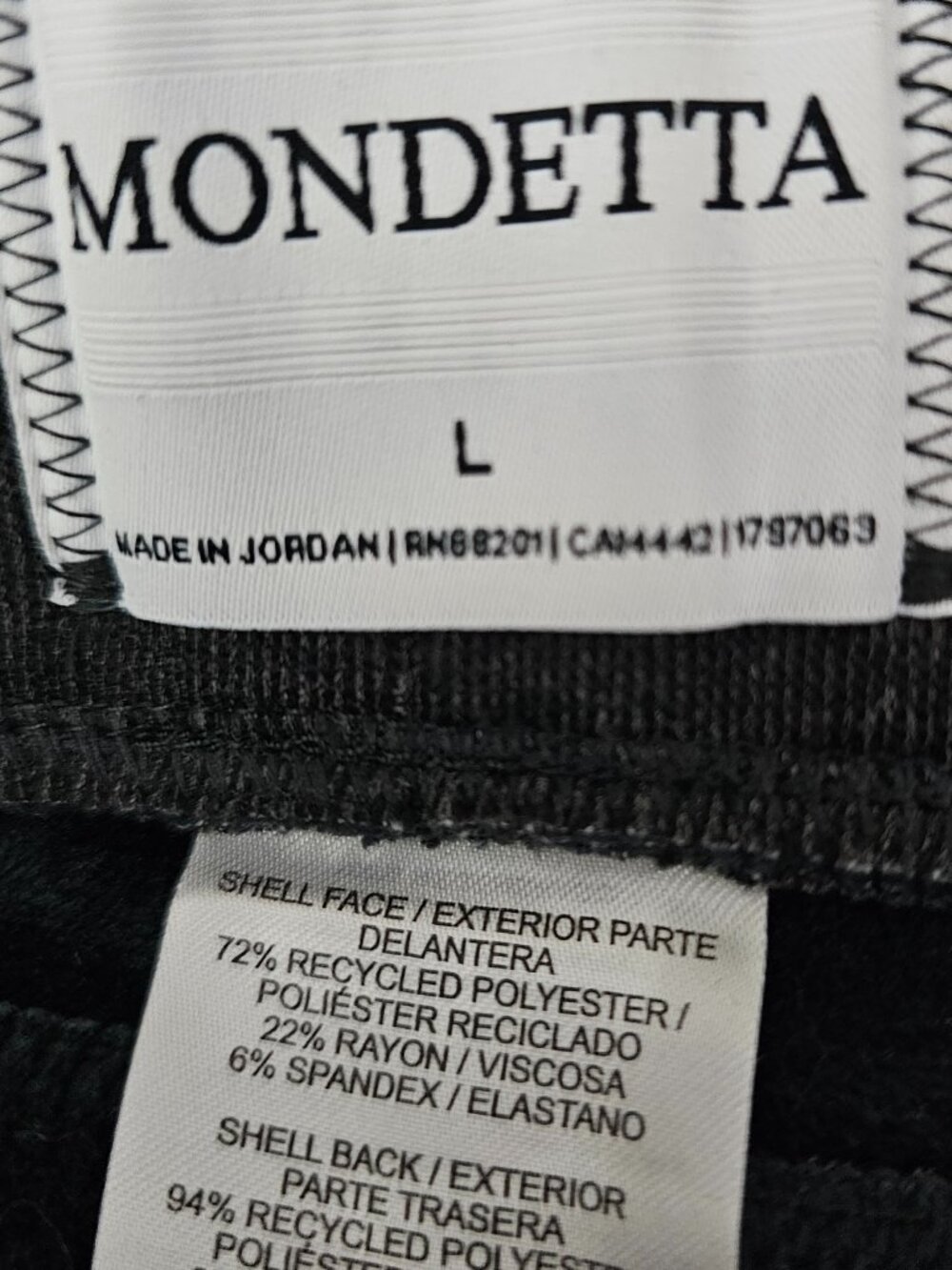 Mondetta Fleece-lined Joggers Pockets Relaxed Active Sweatpants New Gray Size L - Picture 2 of 8